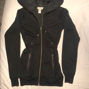 Diesel Longline Cinch Waist Hooded Sweater Hoodie